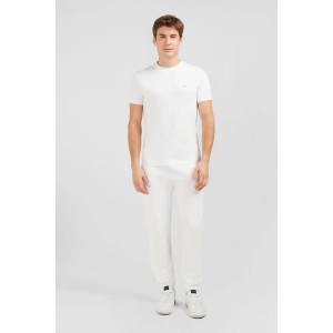  Pánské jednoduché bílé tričko s krátkými rukávy Eden Park