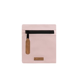 Růžová boční kapsa s imitací kůže na batoh Cabaia S La Croisette