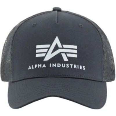 Tmavě šedá kšiltovka Basic Trucker Cap Alpha Industries