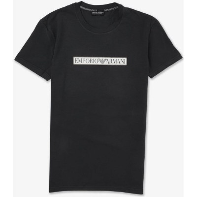 Pánské černé triko Emporio Armani T-Shirt 00020 Nero