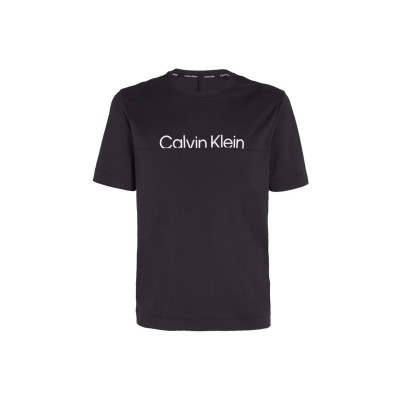 Pánské sportovní černé triko Calvin Klein Logo Gym T-Shirt Black Beauty