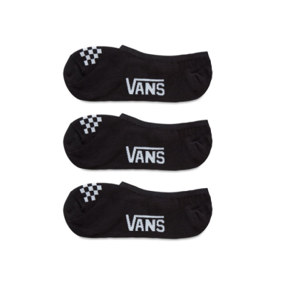 Dámské černé kotníkové ponožky se vzorováním Vans WM Classic Canoodle 6.5 Rox BLKWH 3-pack