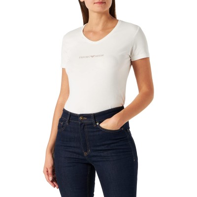 Dámské bílé triko Emporio Armani T-Shirt 09210 Panna W
