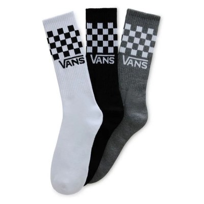 Ponožky Vans Classic Check Crew Black/White 3-Pack