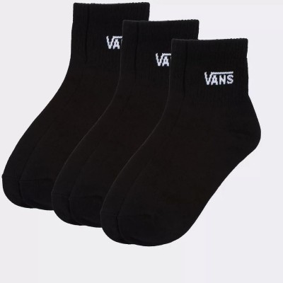 Černé polovysoké ponožky Vans Classic Half Crew Sock Black 3-Pack