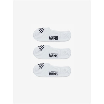 Dámské bílé kotníkové ponožky se vzorováním Vans WM Classic Canoodle 6.5 Rox WHTBL 3-pack