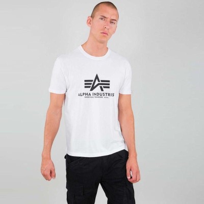 Pánské bílé triko Basic T-Shirt Alpha Industries