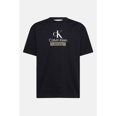 Pánské černé triko Calvin Klein T-Shirt BEH CK Black
