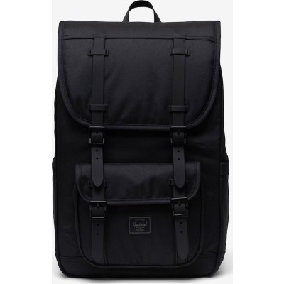 Městský černý batoh Herschel Little America™ Mid Backpack Black Tonal