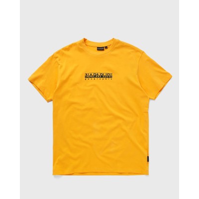 Pánské světle oranžové triko Napapijri S-Box SS 4 Y1J Yellow Kumquat