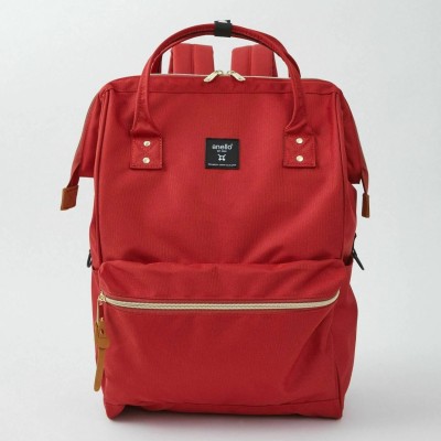Dámský červený batoh Anello Large Kuchigane DOR