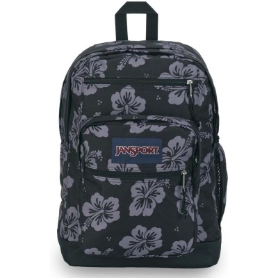Černý školní batoh s havajským motivem JanSport Cool Student  Luau Life 