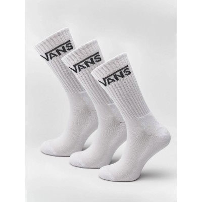 Pánské bílé ponožky Vans Classic Crew 9.5 White (3 Pack)
