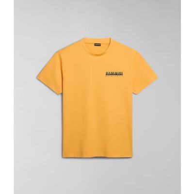 Dámské žluté triko s potiskem Napapijri S-Kotcho Y1J Yellow Kumquat