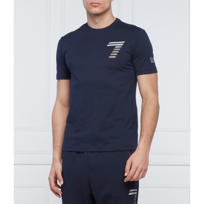 Pánské tmavě modré triko EA7 T-Shirt Navy Blue