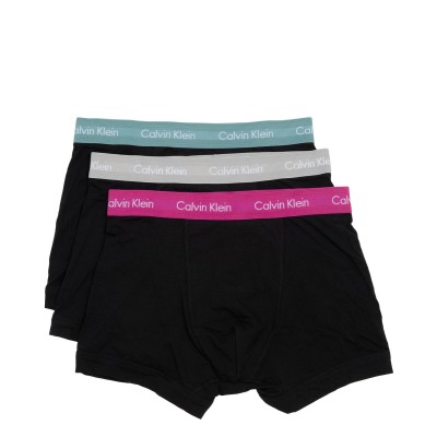 Sada 3 kusů černých boxerek Calvin Klein Underwear B- Pink, Gry, Green