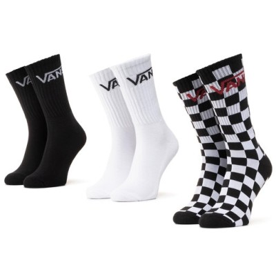 Pánské ponožky Vans Classic Crew 9.5 Black/Checke (3 Pack)