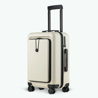Bílý cestovní kufr na kolečkách Cabaia Traveler JFK 1PK TU