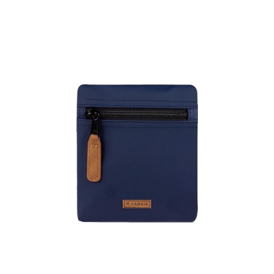 Modrá boční kapsa s imitací kůže na batoh Cabaia S Marselisborg