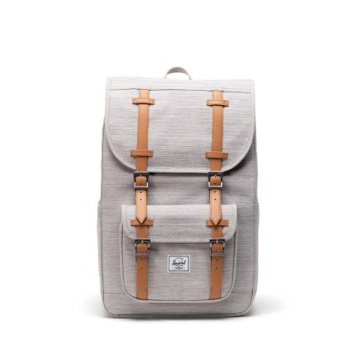 Městský šedý batoh Herschel Little America™ Mid Backpack Light Grey Crosshatch