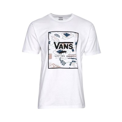 Pánské bílé triko s potiskem Vans MN Classic Print Box WHT/VANS 