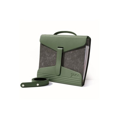 Zelená Kaki taška na složky Yaka Binder Carrier